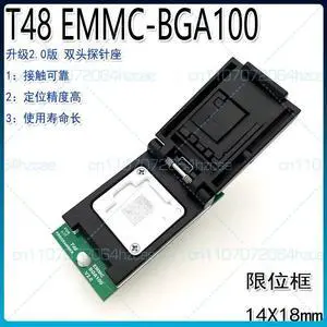For XGecu T48 programmer, dedicated EMMC chip BGA100 high speed, read and write burner, adapter For XGecu T48 programmer, dedicated EMMC chip BGA100 high speed, read and write burner, adapter