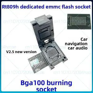 BGA100 burning seat, car navigation, audio EMMC chip bounce seat adapter clamshell seat RT809H BGA100 burning seat, car navigation, audio EMMC chip bounce seat adapter clamshell seat RT809H