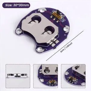 2 X Coin Cell Holder for CR2032 - With Switch (2 Pcs) 2 X Coin Cell Holder for CR2032 - With Switch (2 Pcs)