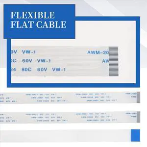 3 Pcs 0.5mm Pitch 200mm Length 24 Pin Flexible Flat Cables 3 Pcs 0.5mm Pitch 200mm Length 24 Pin Flexible Flat Cables
