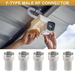 15 Pcs RG6 F-Type Twist-On Coax Coaxial Cable Connector Male for CCTV Camera 15 Pcs RG6 F-Type Twist-On Coax Coaxial Cable Connector Male for CCTV Camera