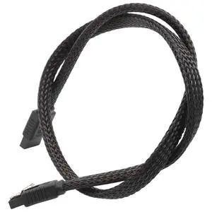 50CM SATA 3.0 III SATA3 7pin Data Cable 6Gb/s SSD Cables HDD Hard Disk Data Cord with Nylon Sleeved Premium Version(Black) 50CM SATA 3.0 III SATA3 7pin Data Cable 6Gb/s SSD Cables HDD Hard Disk Data Cord with Nylon Sleeved Premium Version(Black)
