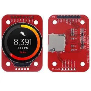 TFT Display 1.28 Inch TFT LCD Display Module Round RGB 240x240 GC9A01 Driver 4 Wire SPI Interface 240x240 PCB TFT Display 1.28 Inch TFT LCD Display Module Round RGB 240x240 GC9A01 Driver 4 Wire SPI Interface 240x240 PCB