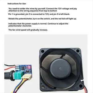 1Pcs Computer Case Fan Speed Controller PWM Speed Controller 12V Single Channel 4-Pin Low-Power Mute 1Pcs Computer Case Fan Speed Controller PWM Speed Controller 12V Single Channel 4-Pin Low-Power Mute
