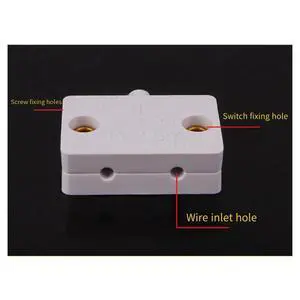 Automatic Reset Closet Cabinet Light Switch Household Wardrobe Door Control Switch for Cabinet Lighting White Automatic Reset Closet Cabinet Light Switch Household Wardrobe Door Control Switch for Cabinet Lighting White