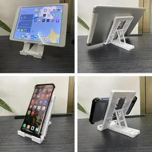 Desktop Tablet Computer Stand Multi-Stage Foldable Desktop Student Learning Machine Stand for (White) Desktop Tablet Computer Stand Multi-Stage Foldable Desktop Student Learning Machine Stand for (White)