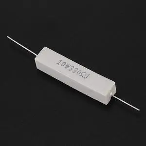 5 x 330 Ohm 5% 10W Watt Wirewound Ceramic Cement Resistors White 5 x 330 Ohm 5% 10W Watt Wirewound Ceramic Cement Resistors White