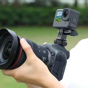 Action Camera Cold Shoe Adapter with 180° Adjustment, 1/4 Inch Hole, Compatible with for 12/11/10/9/8 Action Camera Cold Shoe Adapter with 180° Adjustment, 1/4 Inch Hole, Compatible with for 12/11/10/9/8