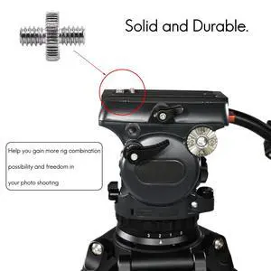 5 Pieces 1/4 inch Male to 1/4 inch Male Metal Threaded Adapter Tripod Converter for DSLR Camera,Tripod,Monopod,Shoulder Rig 5 Pieces 1/4 inch Male to 1/4 inch Male Metal Threaded Adapter Tripod Converter for DSLR Camera,Tripod,Monopod,Shoulder Rig