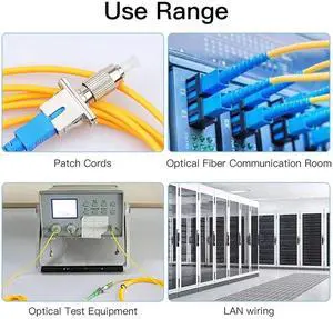 2 Pcs FC Male to SC Female Hybrid Optical Fiber Adapter Simplex Fiber Flange Connector 9/125um SM Optical Equipment Tool 2 Pcs FC Male to SC Female Hybrid Optical Fiber Adapter Simplex Fiber Flange Connector 9/125um SM Optical Equipment Tool