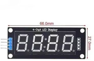 TM1637 LED Display Module 4 Digit Tube 7 Segment 0.56 Inch Time Clock Indicator Module Red TM1637 LED Display Module 4 Digit Tube 7 Segment 0.56 Inch Time Clock Indicator Module Red