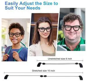 3Pcs Adjustable Eyeglass Strap for //Meta Gen 2 Accessories, Eyewear String Holder for Meta Smart Glasses 3Pcs Adjustable Eyeglass Strap for //Meta Gen 2 Accessories, Eyewear String Holder for Meta Smart Glasses