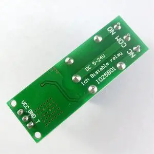 Mini 6-24V Flip-Flop Relay Module 1 Channel Bistable Self-Locking Switch Low Pulse Trigger Board Mini 6-24V Flip-Flop Relay Module 1 Channel Bistable Self-Locking Switch Low Pulse Trigger Board