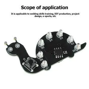 DIY Soldering Learning Kit with LED Shell Light SMD SMT Learner Solder Kit for Electronics Enthusiasts DIY Soldering Learning Kit with LED Shell Light SMD SMT Learner Solder Kit for Electronics Enthusiasts