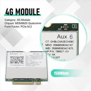 Lt4120 X5 LTE T77W595 796928-001 4G WWAN M.2 150Mbps LTE Modem for Elite X2 840 850 G3 640 650 645 Lt4120 X5 LTE T77W595 796928-001 4G WWAN M.2 150Mbps LTE Modem for Elite X2 840 850 G3 640 650 645