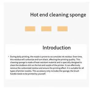 Nozzle Hot End Cleaning Sponge for X2D Printer Accessories Nozzle Hot End Cleaning Sponge for X2D Printer Accessories
