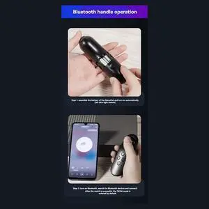 Bluetooth VR Remote Game Controller Joystick Gamepad Somatosensory Remote Control White Bluetooth VR Remote Game Controller Joystick Gamepad Somatosensory Remote Control White