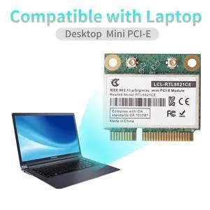RTL8821CE 802.11AC for Bluetooth 4.2 433Mbps 2.4Ghz/5Ghz Dual Band Mini PCIe CARD RTL8821 Support Laptop/PC RTL8821CE 802.11AC for Bluetooth 4.2 433Mbps 2.4Ghz/5Ghz Dual Band Mini PCIe CARD RTL8821 Support Laptop/PC