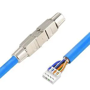 CAT6A Network Cable Extender Adapter Ethernet RJ45 Converter Fully Shielded Module Cord Splitter Lan Expand Connector CAT6A Network Cable Extender Adapter Ethernet RJ45 Converter Fully Shielded Module Cord Splitter Lan Expand Connector
