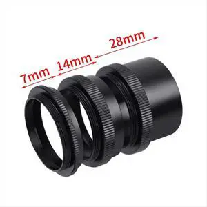 Macro Extension Tubes 7mm/14mm/28mm for M42 Close-Up Adapter Macro Extension Lens Adapter Tube Rings Set Macro Extension Tubes 7mm/14mm/28mm for M42 Close-Up Adapter Macro Extension Lens Adapter Tube Rings Set