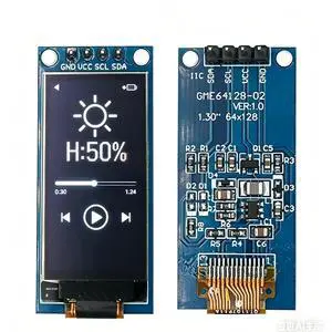 1.3 Inch OLED Display 64x128 LCD Module SH1107 LCD 1.3" OLED Vertical Screen Module 1.3 Inch OLED Display 64x128 LCD Module SH1107 LCD 1.3" OLED Vertical Screen Module