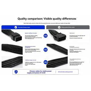 Graphics Card 8Pin to 12+4Pin GPU Power Supply Cable 8Pin to 12VHPWR 16Pin GPU Sleeved Power Cable for RTX4090 RTX4080 Graphics Card 8Pin to 12+4Pin GPU Power Supply Cable 8Pin to 12VHPWR 16Pin GPU Sleeved Power Cable for RTX4090 RTX4080