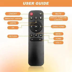 3PCS Projector Remote Control for HY300Pro Universal Projector Control Replacement 3PCS Projector Remote Control for HY300Pro Universal Projector Control Replacement