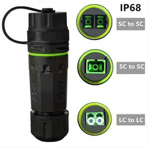 IP68 Waterproof Fiber Optical Adapter High- SC to LC Extension Connector LC Extend Coupler Adapter SC Single Core IP68 Waterproof Fiber Optical Adapter High- SC to LC Extension Connector LC Extend Coupler Adapter SC Single Core