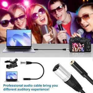 0. Wire 3 Pin Xlr Male to 3.5Mm Female Audio Connector Stereo Microphone Adapter 0. Wire 3 Pin Xlr Male to 3.5Mm Female Audio Connector Stereo Microphone Adapter