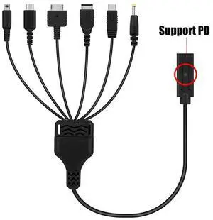 For Lite U XL LL 2DS SP PSV Charger Cable Cords 6 in 1 USB Game Charging Cable For Lite U XL LL 2DS SP PSV Charger Cable Cords 6 in 1 USB Game Charging Cable