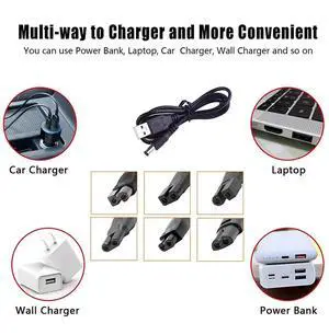 8 PCS Replacement Power Cord 5V Charger USB Adapter Set for All Kinds Electric Hair Clippers Shaver Beard Trimmer 8 PCS Replacement Power Cord 5V Charger USB Adapter Set for All Kinds Electric Hair Clippers Shaver Beard Trimmer