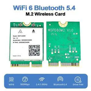AIC8800D80P 6 Bluetooth 5.4 M.2 Network Card WDP-AX900 2.4G&5GHz Adapter for Laptop 10/11 AIC8800D80P 6 Bluetooth 5.4 M.2 Network Card WDP-AX900 2.4G&5GHz Adapter for Laptop 10/11
