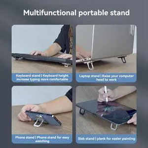 Mini Laptop Stand Foldable Laptop Cooling Pad Laptop Keyboard Lift Stand Adjustable Support Feet B Mini Laptop Stand Foldable Laptop Cooling Pad Laptop Keyboard Lift Stand Adjustable Support Feet B