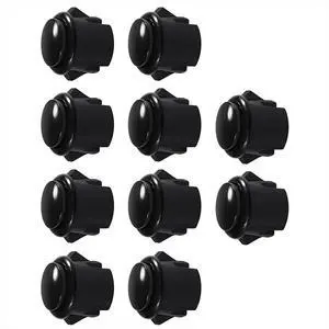 10 Pcs Buttons 30Mm Responsive Buttons for Gaming Enthusiasts Black 10 Pcs Buttons 30Mm Responsive Buttons for Gaming Enthusiasts Black