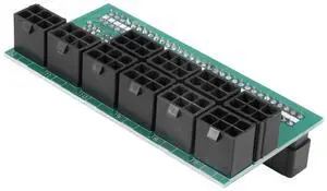 Breakout Board 1600W for ETH ZEC Mining Server Power Supply Adapter GPU PSU 10x6Pin Hub for BTC Mining Breakout Board 1600W for ETH ZEC Mining Server Power Supply Adapter GPU PSU 10x6Pin Hub for BTC Mining