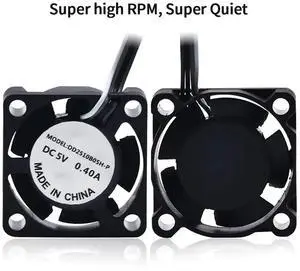 Creativity Lab P1P Hotend Cooling Fan 2510 25x25x10mm 5V 18000RPM Silent High Airflow Fan for 3D Printer Ceramic Heater Creativity Lab P1P Hotend Cooling Fan 2510 25x25x10mm 5V 18000RPM Silent High Airflow Fan for 3D Printer Ceramic Heater