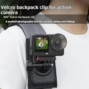Backpack Strap Mount for POCKET3 ACTION6 Rotatable Quick Release Base Clamp Holder for Action Camera Accessories Backpack Strap Mount for POCKET3 ACTION6 Rotatable Quick Release Base Clamp Holder for Action Camera Accessories