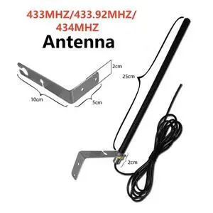 Universal 433MHz Cable Antenna for Gate Garage Radio Signal Booster Repeater Outdoor Waterproof Gate Control Antenn Universal 433MHz Cable Antenna for Gate Garage Radio Signal Booster Repeater Outdoor Waterproof Gate Control Antenn