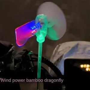 Mini Windmill LED Light Safe-Riding Plastic Small Windmill Wind Power Generation Car Decorations Mini Windmill LED Light Safe-Riding Plastic Small Windmill Wind Power Generation Car Decorations