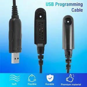 USB Programming Cable for Radio HT750 HT1250 PRO5150 GP328 GP340 GP380 GP640 GP680 GP960 GP1280 PR860 Walkie Talkie USB Programming Cable for Radio HT750 HT1250 PRO5150 GP328 GP340 GP380 GP640 GP680 GP960 GP1280 PR860 Walkie Talkie