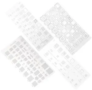 4PCS Universal BGA Stencil For MTK MSM Ipad CPU RAM PM Power IC Reball Pin Direct Heat Templat 4PCS Universal BGA Stencil For MTK MSM Ipad CPU RAM PM Power IC Reball Pin Direct Heat Templat