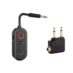 Adapter With Mic Bluetooth 6.0 Audio Receiver Transmitter 3.5Mm AUX Hifi Stereo Music For Car Airplane TV P Adapter With Mic Bluetooth 6.0 Audio Receiver Transmitter 3.5Mm AUX Hifi Stereo Music For Car Airplane TV P