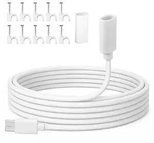 Waterproof Case Included USB C Extension Cable, USB C Male To Female Extender Cord With Clips For Ring Pan-Tilt Indoor Cam Waterproof Case Included USB C Extension Cable, USB C Male To Female Extender Cord With Clips For Ring Pan-Tilt Indoor Cam