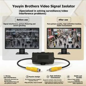 Car Video Passive Video Signal Isolation Video Anti-Interference Filter for Camera Snowflake Removal Car Video Passive Video Signal Isolation Video Anti-Interference Filter for Camera Snowflake Removal
