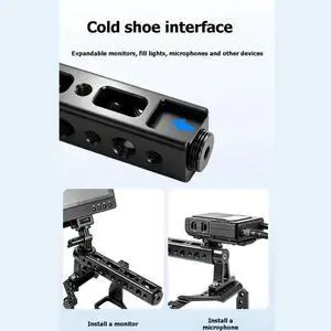Universal Camera Mounting Handle Grip Micro 1/4 3/8 Aluminum Alloy With Cold Shoe Extension For For Universal Camera Mounting Handle Grip Micro 1/4 3/8 Aluminum Alloy With Cold Shoe Extension For For
