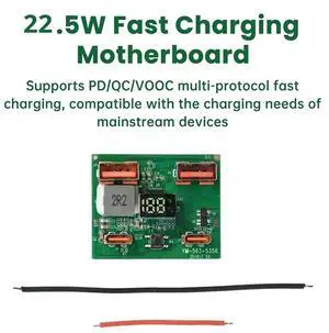 22.5W Fast Charging Module Lithium DIY Mobile Power Control Motherboard Power Bank DIY Kit Supports PD QC VOOC 22.5W Fast Charging Module Lithium DIY Mobile Power Control Motherboard Power Bank DIY Kit Supports PD QC VOOC