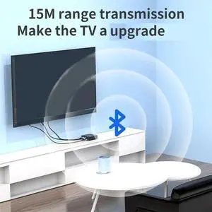 2-in-1 Bluetooth 5.0 Audio Adapter Mobile Phone NFC Speaker Receiver for Headphone/Computer/TV Transmitter 2-in-1 Bluetooth 5.0 Audio Adapter Mobile Phone NFC Speaker Receiver for Headphone/Computer/TV Transmitter