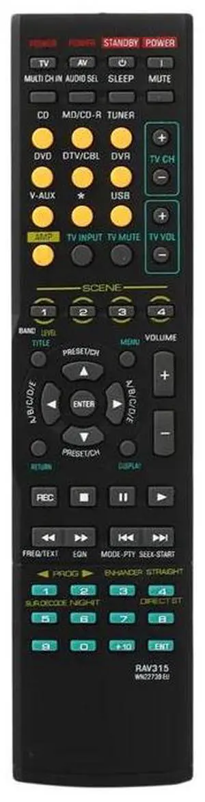 2X Remote Control Smart Controller For Yamaha RX-V363 RX-V463 RAV315 RX-V561 RAV311 RAV312 RAV282 RX-V650 RX-V459 2X Remote Control Smart Controller For Yamaha RX-V363 RX-V463 RAV315 RX-V561 RAV311 RAV312 RAV282 RX-V650 RX-V459