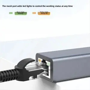 1000M Ethernet Gigabit Adapter USB3.0 Type C to RJ45 Driver-Free 1000Mbps Gaming Gigabit Ethernet Hub Docking Station 1000M Ethernet Gigabit Adapter USB3.0 Type C to RJ45 Driver-Free 1000Mbps Gaming Gigabit Ethernet Hub Docking Station