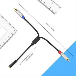 3.5mm to Sound Cable Female to Male Y Splitter 3.5mm Adapter for Phone Home Theater Amplifiers Speaker Stereo 3.5mm to Sound Cable Female to Male Y Splitter 3.5mm Adapter for Phone Home Theater Amplifiers Speaker Stereo